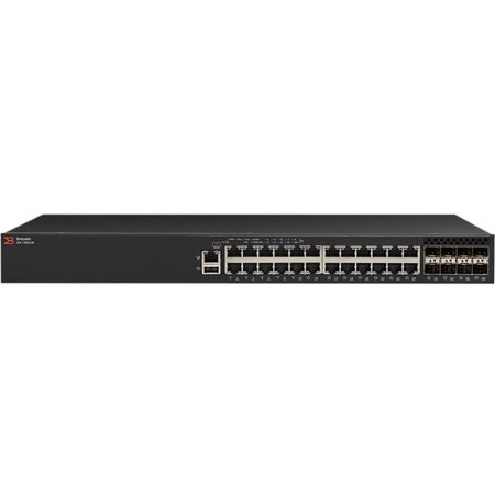 RUCKUS 24X1Gbe Poe+ 370W W/2X10Gbe Sfp+ And 6X1Gbe Sfp+ Uplinks (10Gbe Upgrd ICX7250-24P-2X10G